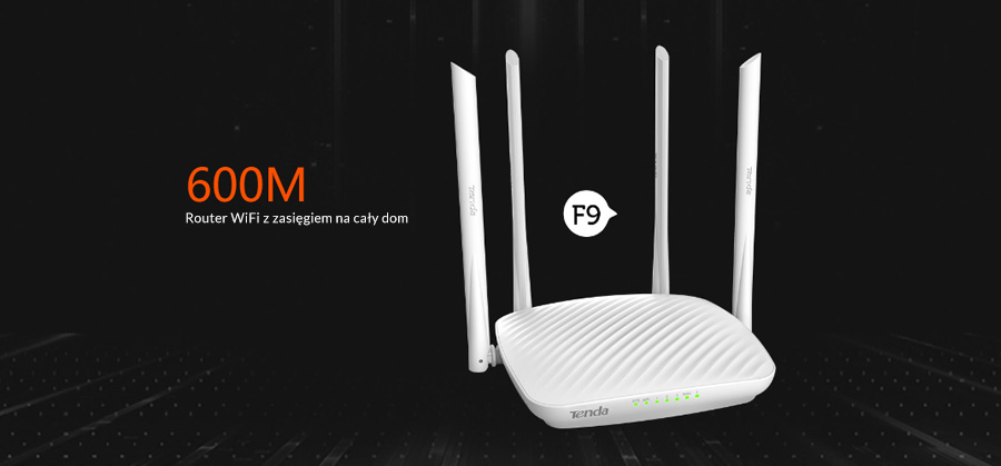 Router Tenda F9 - zasięg na cały dom